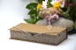 Preview: Schachtel mit Klappdeckel ca. 21x10x4cm | Leo | braun beige | Art. Nr. 97040703